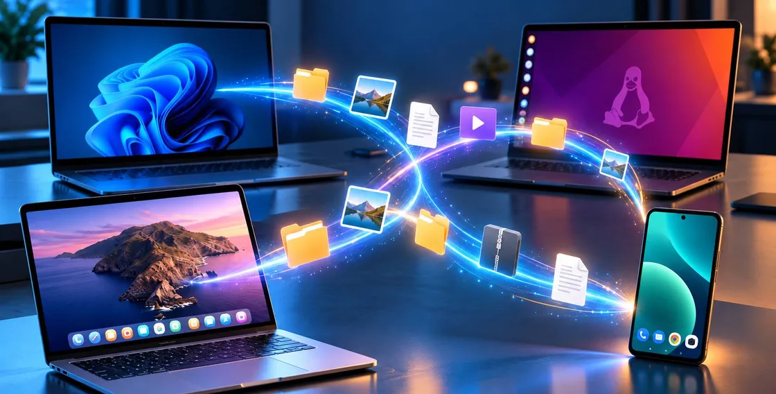 Flipflop condivide file tra Windows, Linux, macOS e Android senza cloud