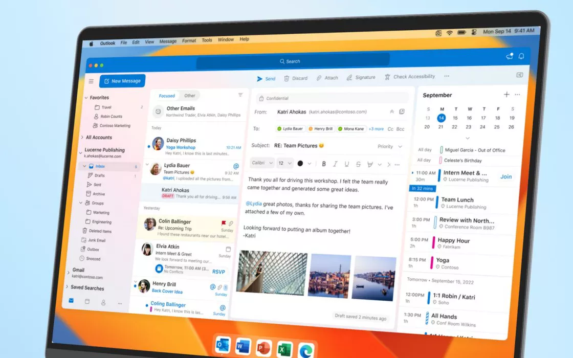 Outlook per Mac diventa gratuito: non è richiesto un abbonamento Microsoft 365