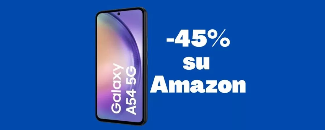 SOLO per OGGI sconto del 45% sul Samsung Galaxy A54 (solo su Amazon)