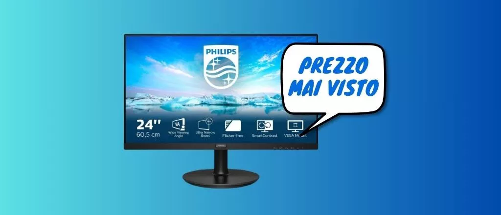 Monitor Philips da 24 pollici su Amazon A MENO di 90 euro!