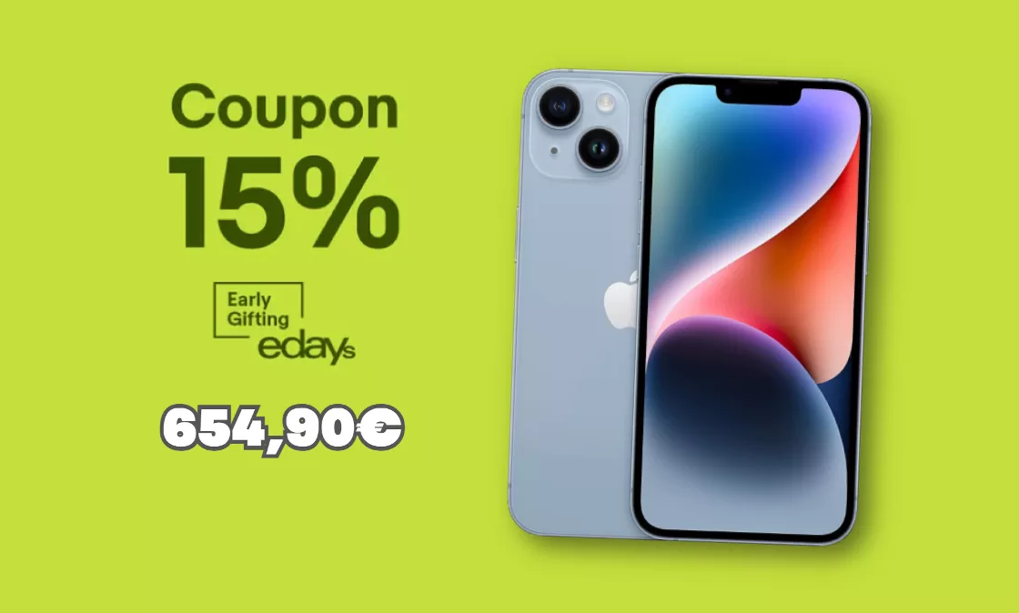 iPhone 14 da URLO con lo sconto eDays: lo smartphone a meno di 660€