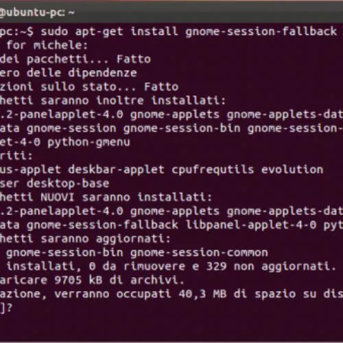 Ubuntu 11.10: ripristinare un'interfaccia desktop in stile GNOME 2
