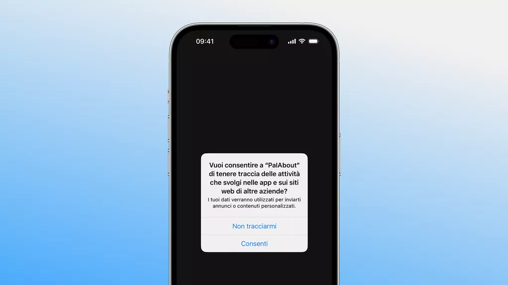 Apple - Notifica tracciamento app