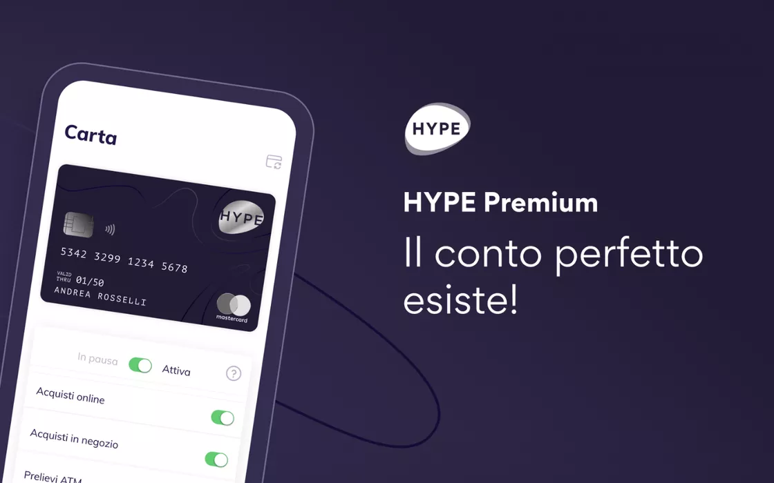 Conto HYPE Premium: accedi senza limiti a tutti i servizi