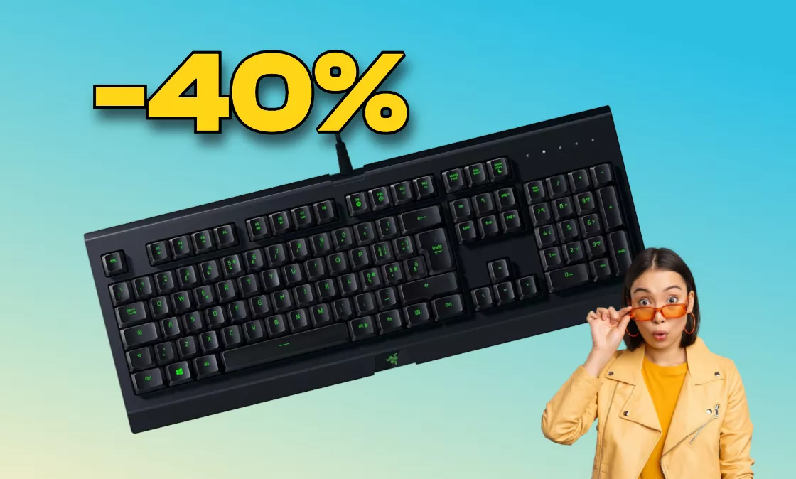 La tastiera da gaming Razer Cynosa Lite non ha rivali con lo sconto del 40%