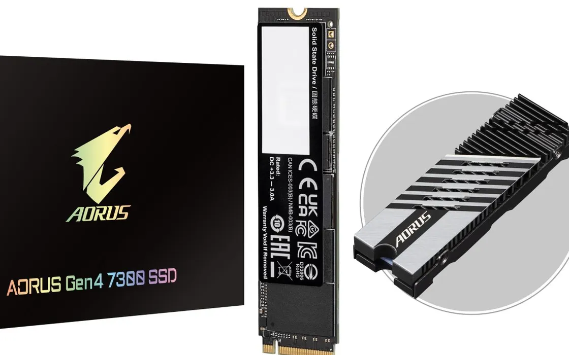 SSD ad alte prestazioni: Gigabyte presenta la serie AORUS Gen 4 7300