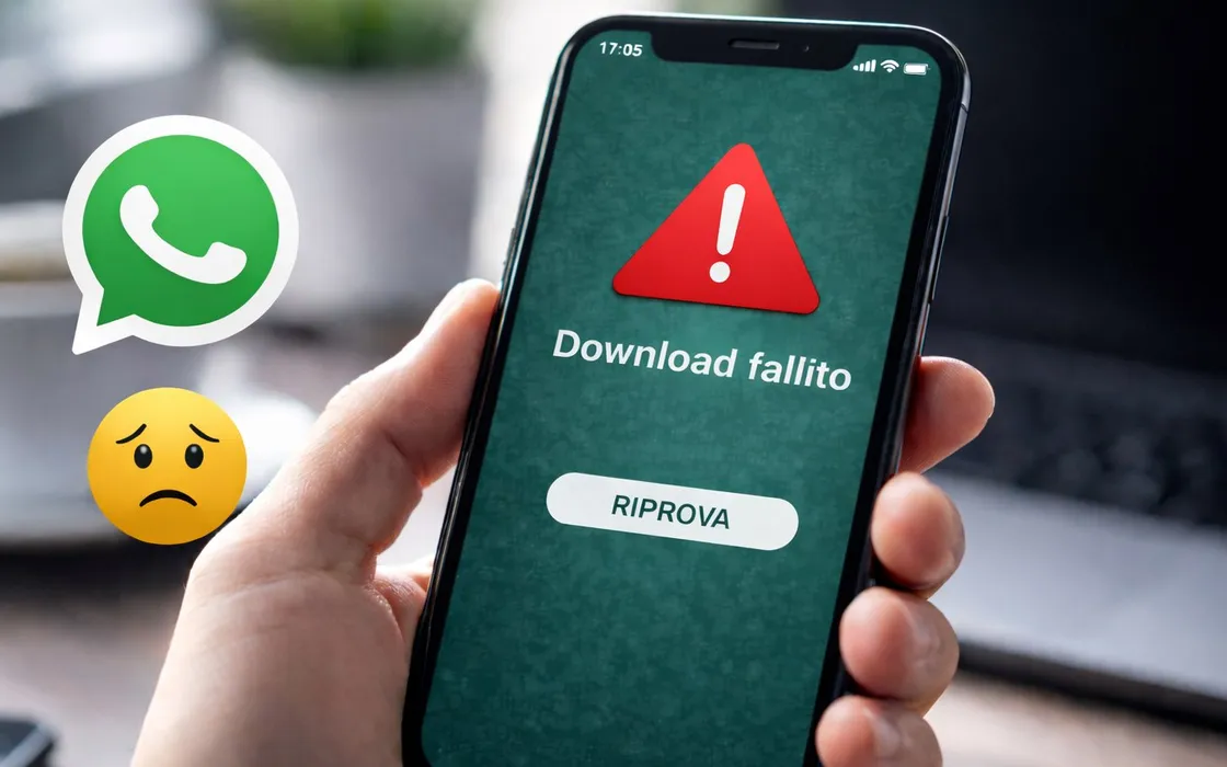 WhatsApp: Download fallito, riprova più tardi. Cosa significa e come risolvere