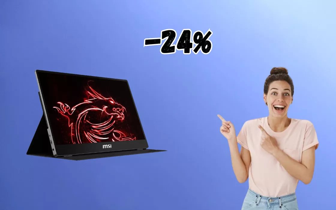 Il miglior MONITOR portatile è di MSI, il prezzo è super SCONTATO (-24%)