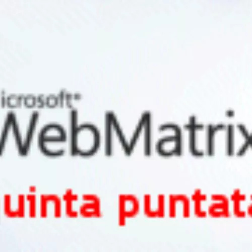 WebMatrix: come sviluppare una pagina per l'eliminazione dei record dal database