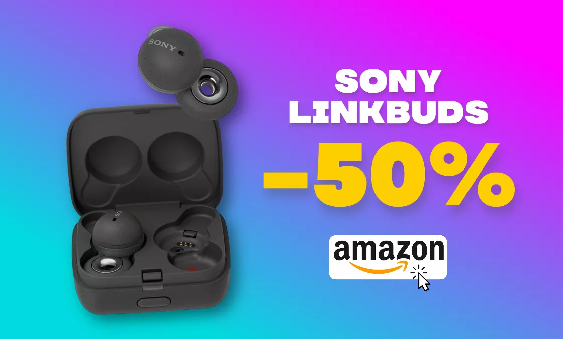 Sony LinkBuds: gli auricolari dal design UNICO sono al 50% su Amazon