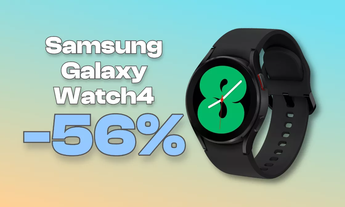 Samsung Galaxy Watch4: prezzo DISINTEGRATO dallo sconto del 56%