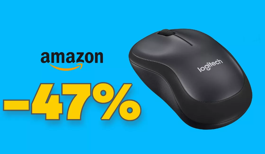Mouse Logitech compatto, wireless e silenzioso: SCONTO PAZZO 47%