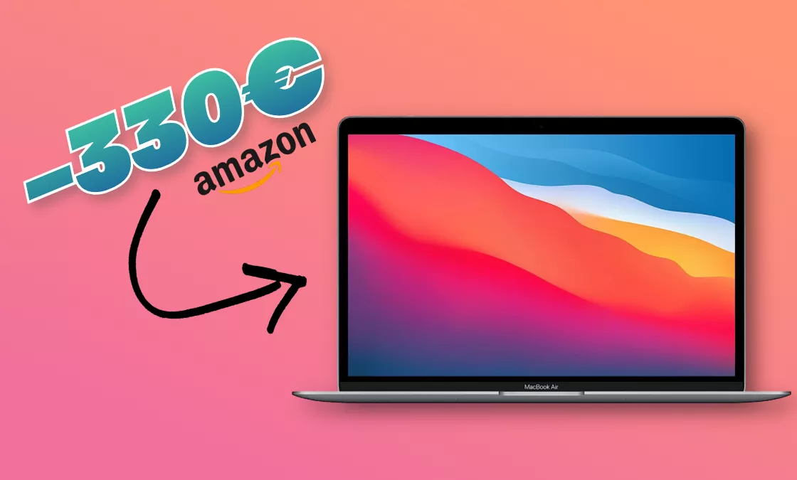 MacBook Air M1 STRAORDINARIO con lo sconto immediato di 330€