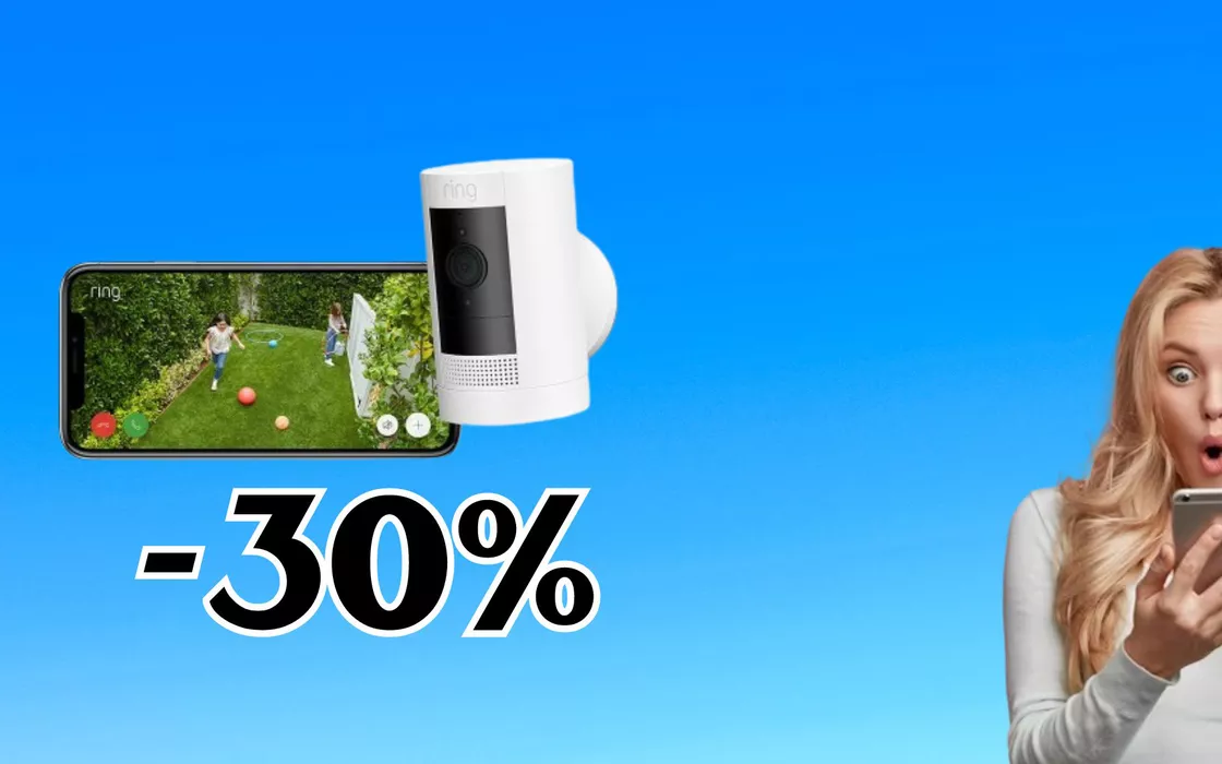La telecamera esterna di SICUREZZA Ring a prezzo STRACCIATO (-30%)