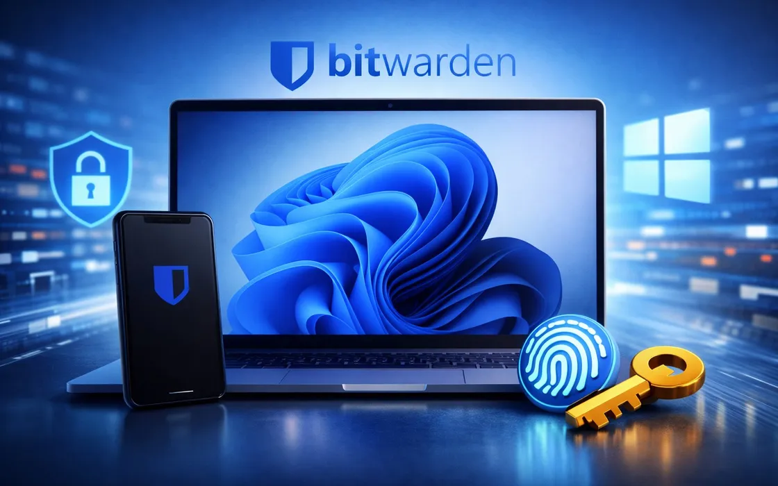 Windows 11: login con passkey Bitwarden, addio password sul PC