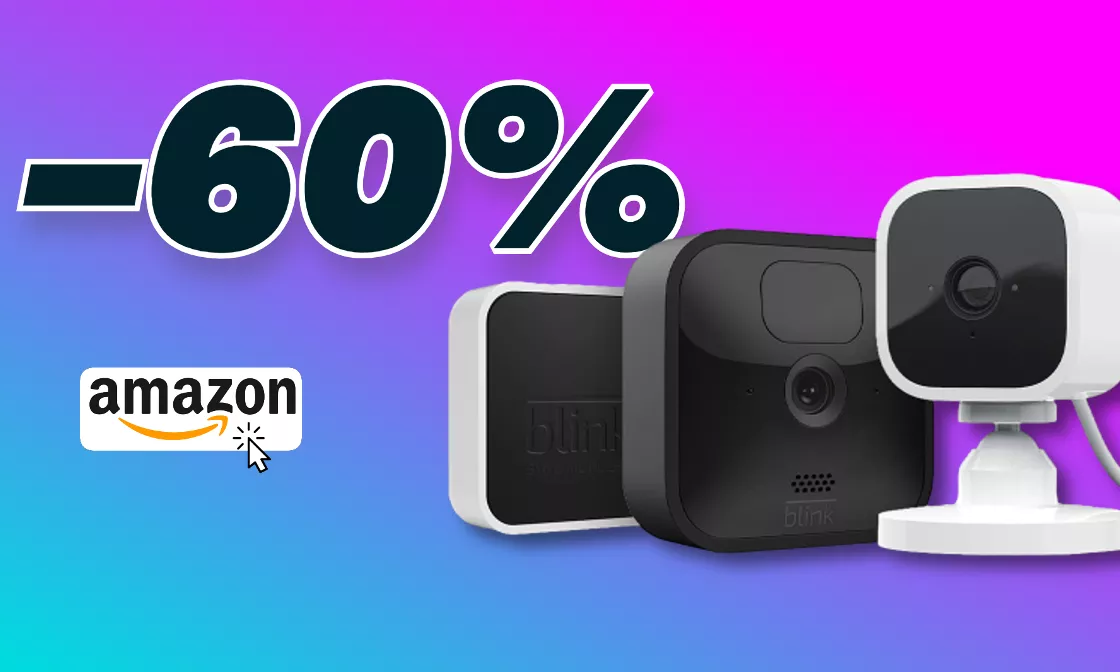 Blink Outdoor e Blink Mini: il bundle Amazon a prezzo STRACCIATO (-60%)
