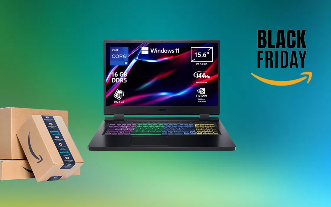 Acer Nitro 5, il notebook da gaming con i9 con 200 € di sconto