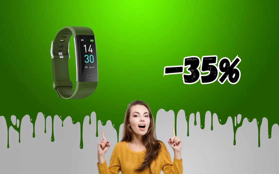 Il bracciale SMART che monitora la salute e il fitness a prezzo STRACCIATO