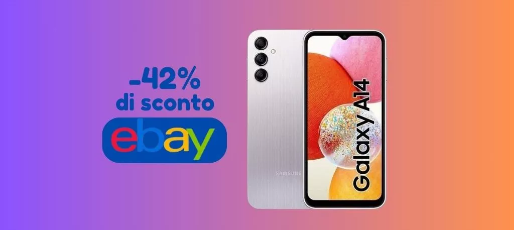 SCONTO del 42% per il Samsung Galaxy A14, lo paghi meno di 110 euro!