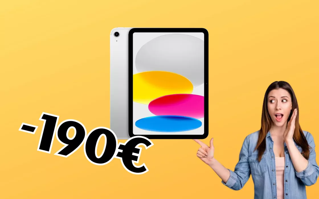 Basta spendere TROPPO, l'iPad 2022 da 10,9 pollici CALA di 190 €