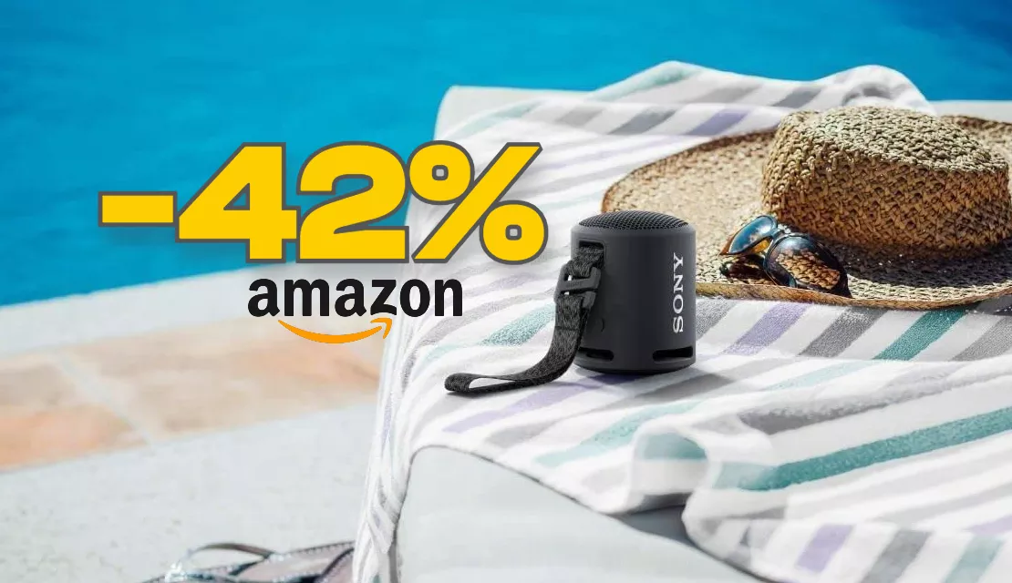 Sony: lo speaker portatile e impermeabile è quasi a METÀ PREZZO (-42%)