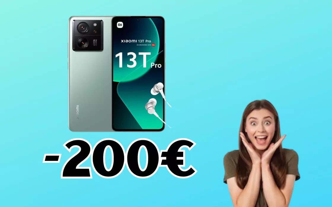 Super OFFERTA sullo Xiaomi 13T Pro, Amazon lo sconta di 200 EURO