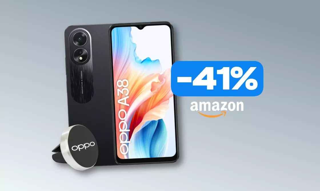 L'OPPO A38 è uno smartphone dalle tante sorprese: risparmia il 41%