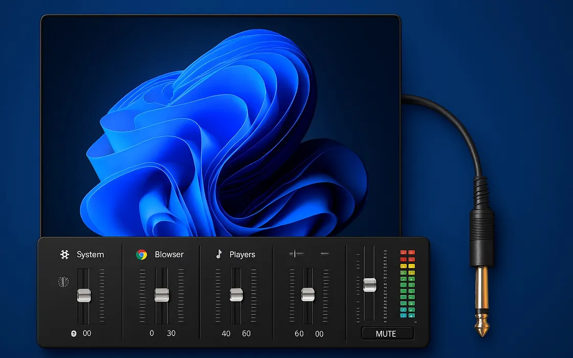 Il trucco che trasforma la taskbar di Windows 11 in un vero mixer audio