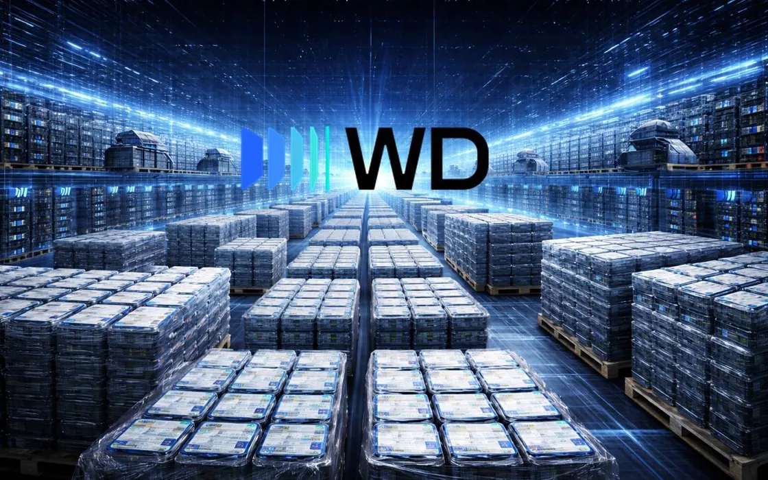Hard disk esauriti per l’AI: Western Digital satura e prezzi in salita