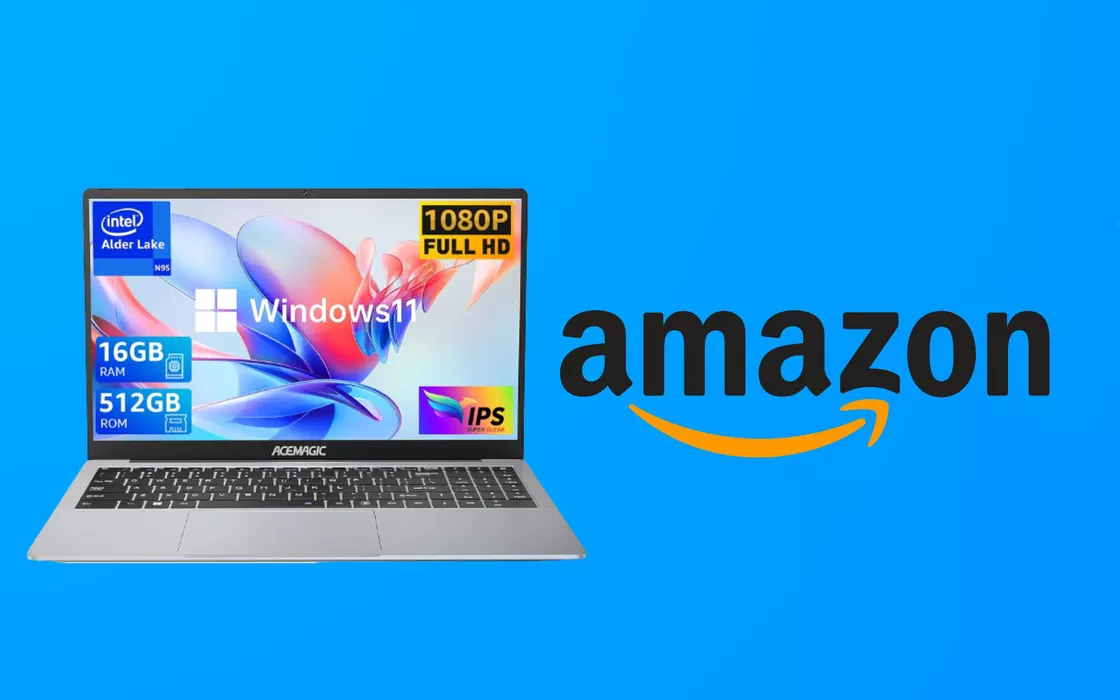 PC portatile con 16 GB di RAM con coupon da 100 € su Amazon