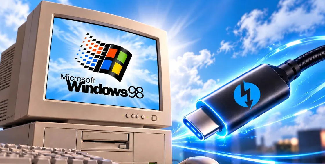 Perché Windows 98 non è così obsoleto: supporta USB4 e Thunderbolt