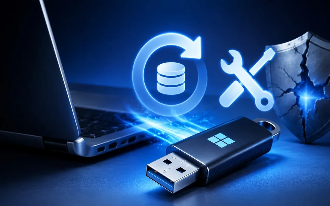 Windows 11 su chiavetta USB: i migliori tool per recuperare dati e riparare PC