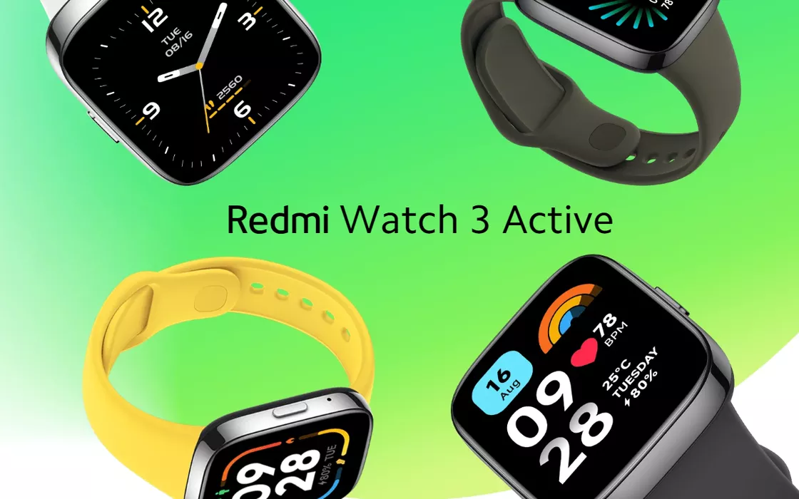 Xiaomi Redmi Watch 3 Active: leggero e con tutti i sensori per salute e fitness (-20%)