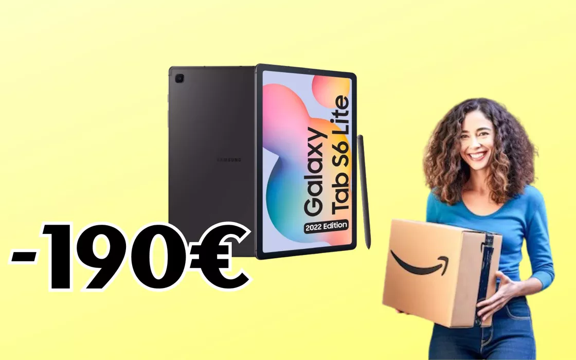 Il prezzo del Samsung Galaxy Tab S6 Lite è STRACCIATO: -200 EURO su Amazon