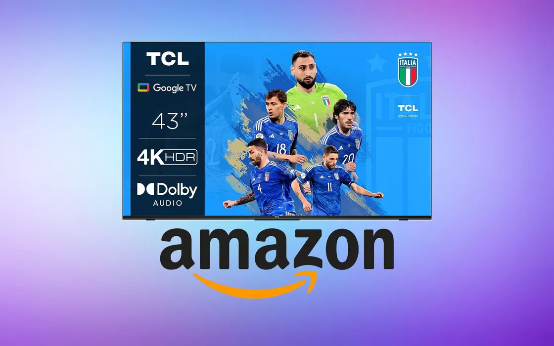 Smart TV TCL con 4K HDR e Google TV a 299 euro su Amazon