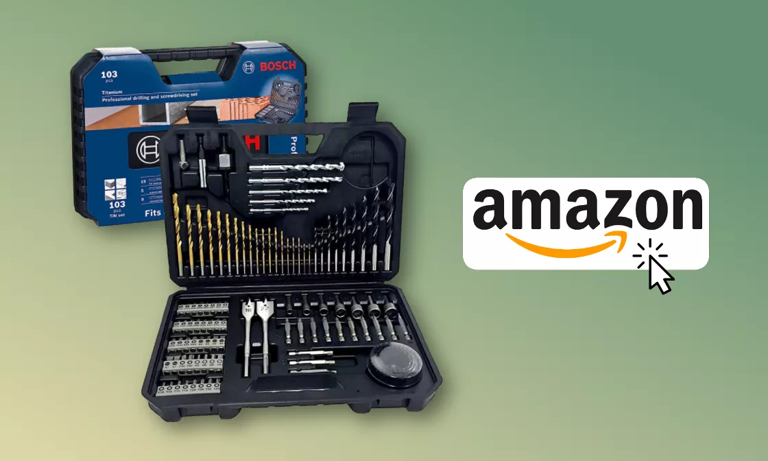 Offerta Amazon fai-da-te: kit Bosch con punte e bit a prezzo SCONTATO
