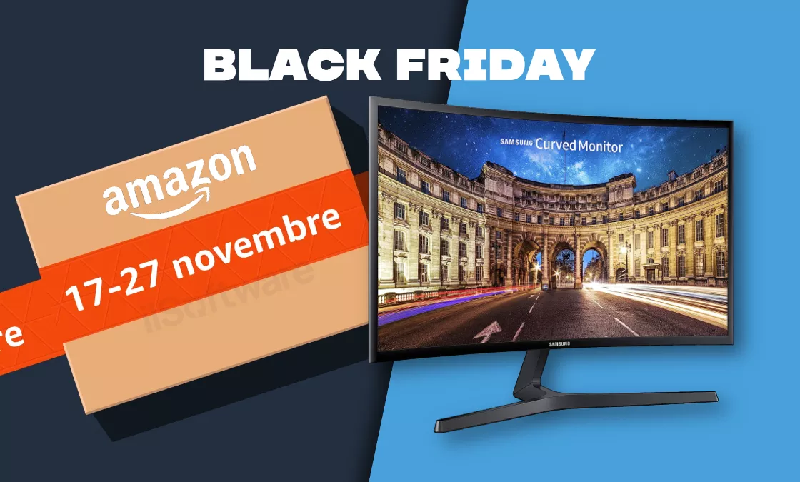Solo 89€ per il monitor curvo FHD di Samsung: BOMBA Black Friday