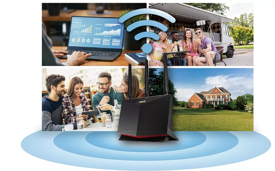 Router ASUS con modem 4G, rete ospiti con Captive Portal e MU-MIMO in promo su Amazon