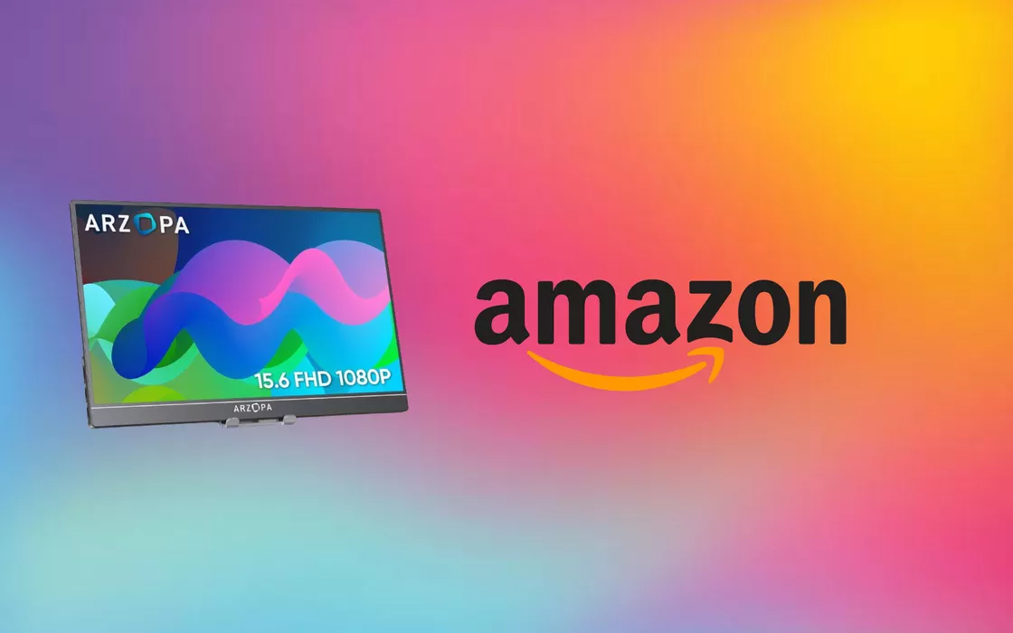 Monitor portatile FHD su Amazon con coupon da 60 € di sconto