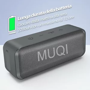 Altoparlante Bluetooth MUQI - Grigio