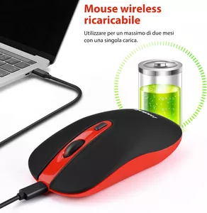 mouse wireless ricaricabile