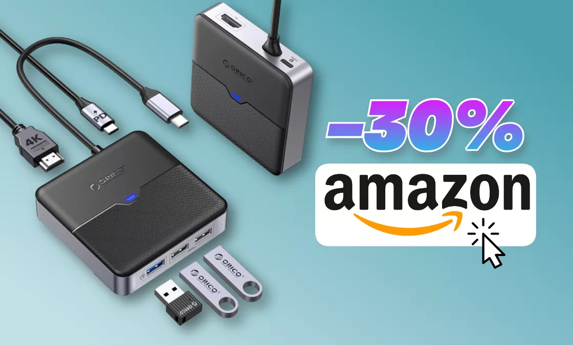 Hub USB-C 5-in-1: utilissimo e a prezzo IRRISORIO con il coupon Amazon