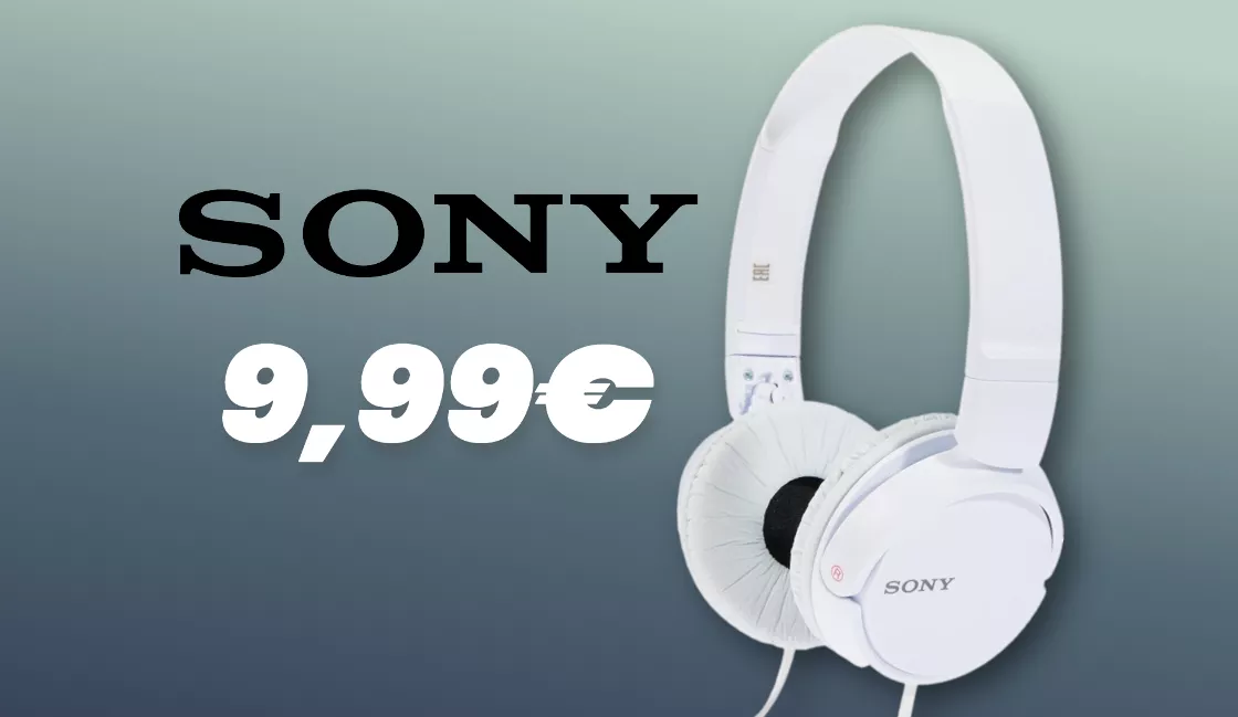 Cuffie Sony cablate a prezzo stracciato su Amazon: 9,99€, spedizione compresa