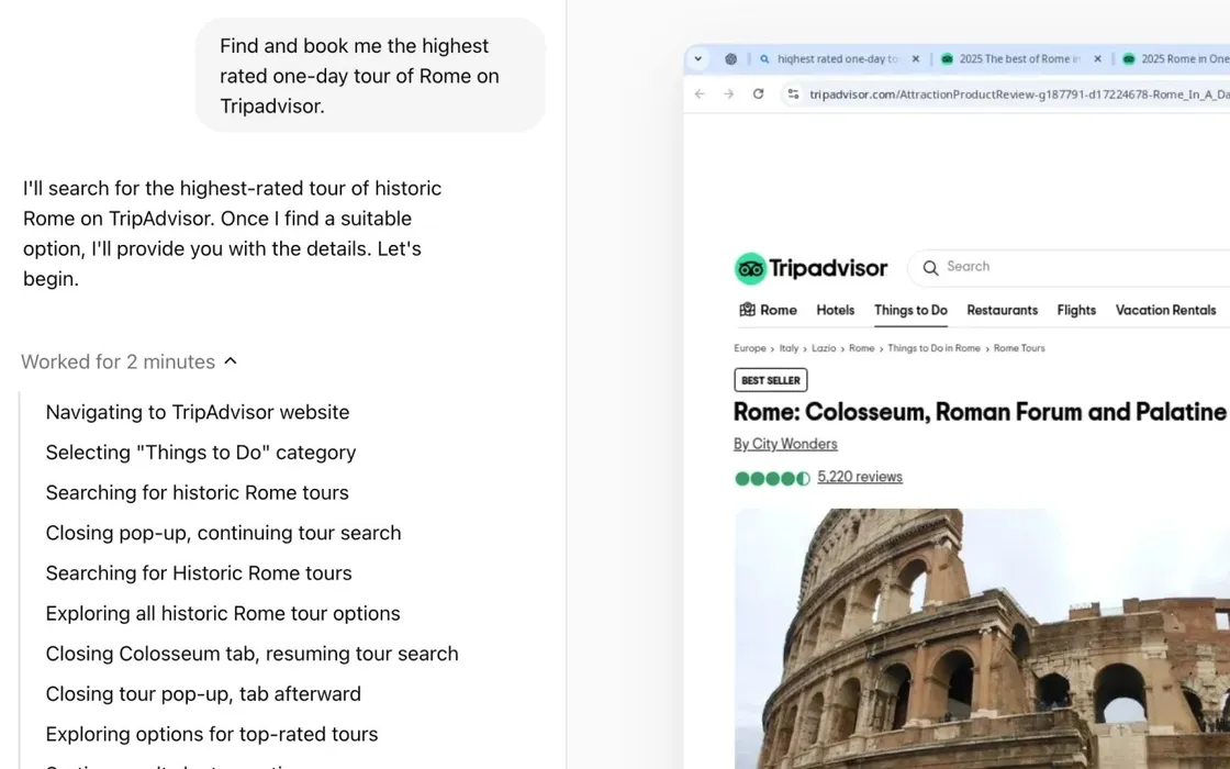 ChatGPT integra Operator, l'agente AI che naviga sul Web al posto dell'utente