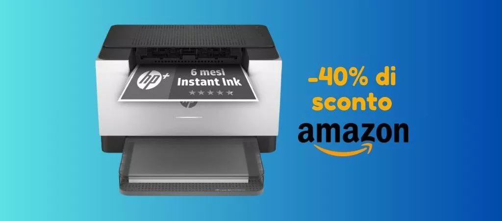 SUPER PREZZO: stampante HP LaserJet SCONTATA del 40% su Amazon!