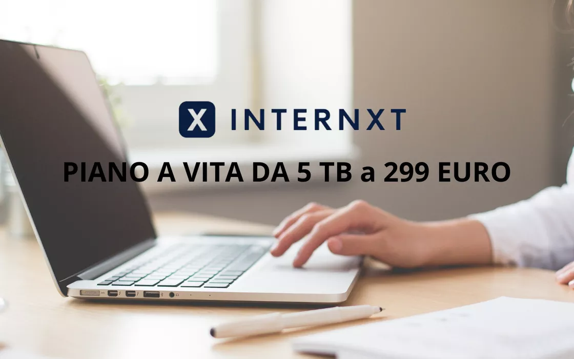 Internxt, piano a vita da 5Tb con il 70% di sconto