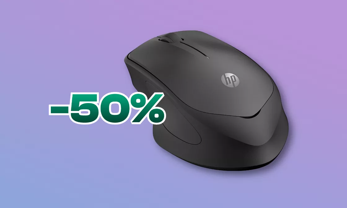 Mouse wireless HP super silenzioso: promo SHOCK 50% su Amazon
