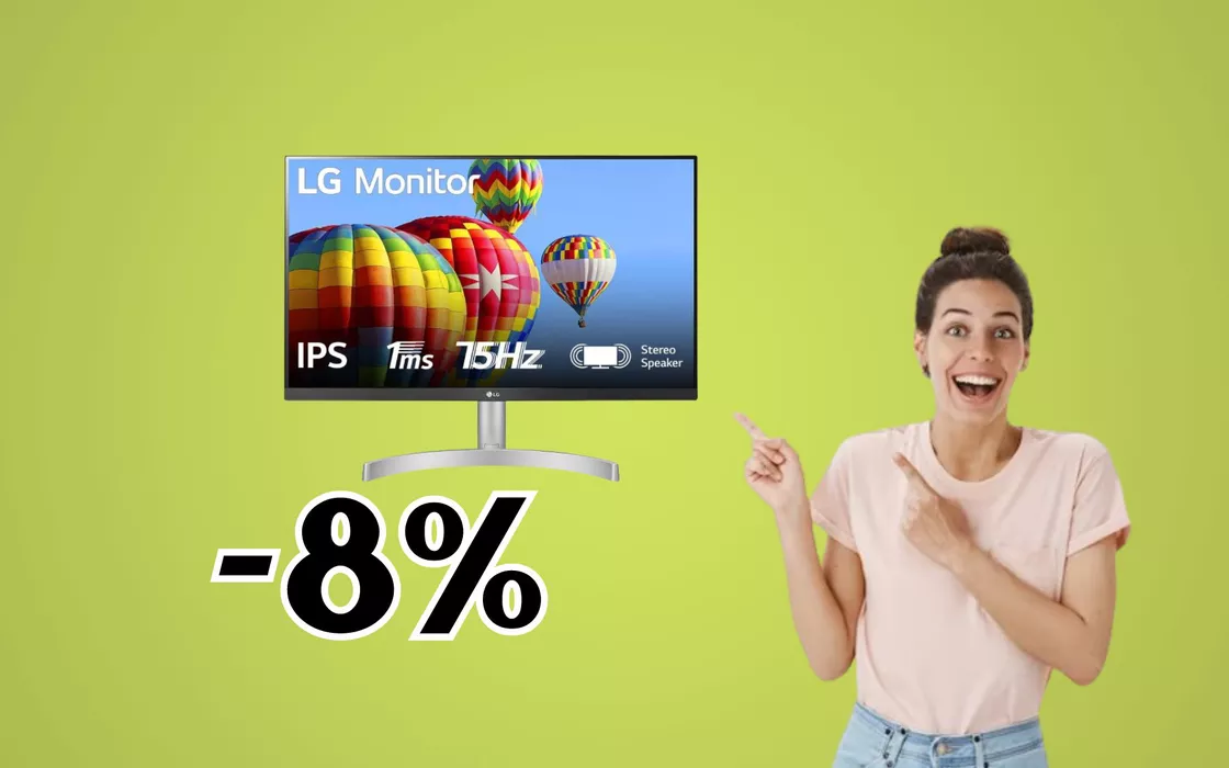 Il monitor da 24 pollici di LG costa quasi 100 EURO, è una vera BOMBA