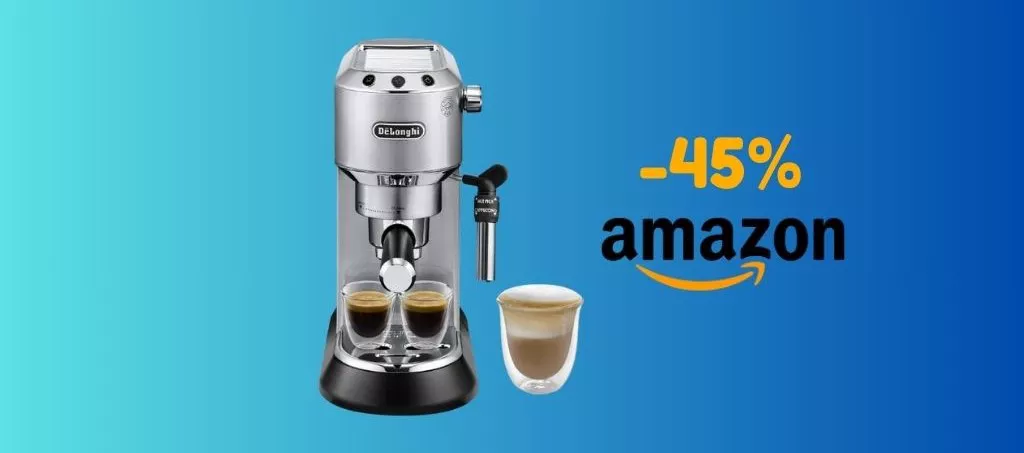 Macchina da caffè De'Longhi SCONTATA del 45% su Amazon!