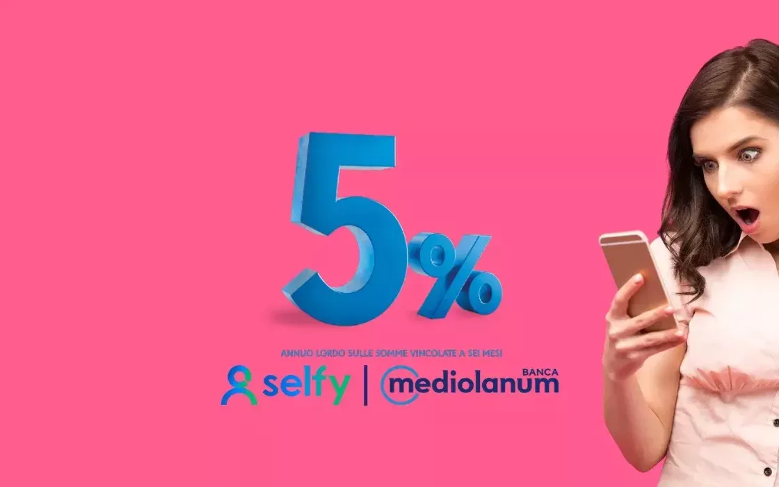Conto gratuito e interessi al 5%: ecco l’offerta di SelfyConto Mediolanum